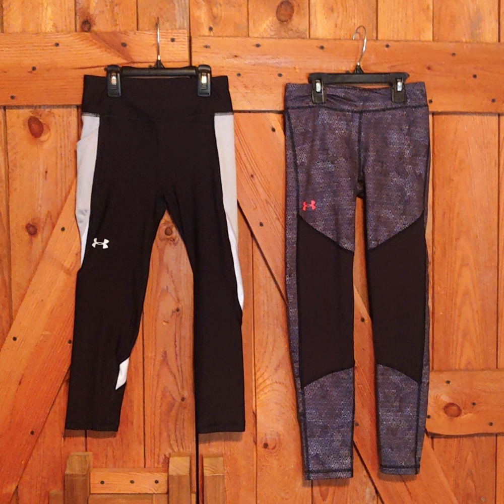Girls Youth Medium Under Armour leggings Bundle